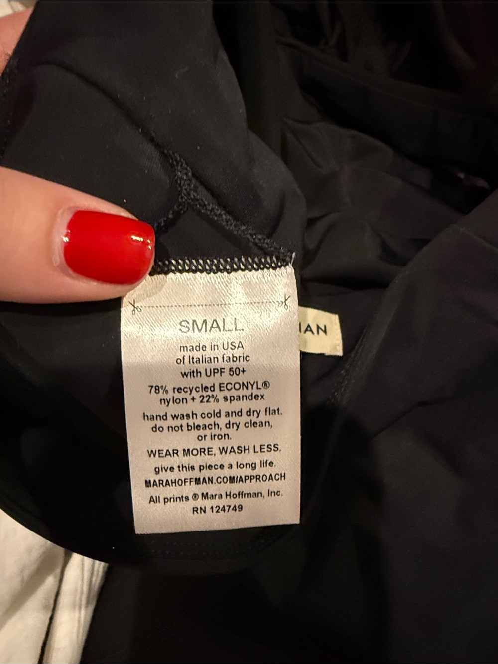 Mara Hoffman high waisted black swim bottoms - Picture 4 of 4